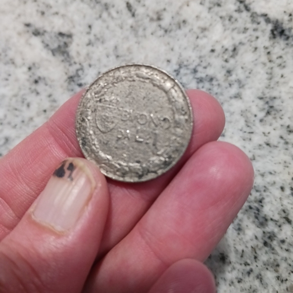 1922 Italy 1 Lira (Italia Seduta) Coin - Picture 3 of 3